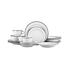 Roulette Blue Band 20-Piece Set: four 5-piece place settings.