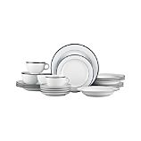 Roulette Blue Band 20-Piece Dinnerware Set