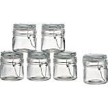 Set of 6 Mini Spice Jars with Clamp