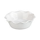 Ruffled Individual Pie Dish. 6.75"dia x 2.25"H (overall);4.5"dia. (at base)