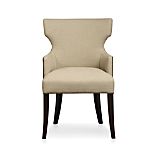 Sasha Arm Chair with Leather Welt