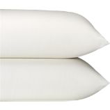 Set of 2 Sateen Ivory King Pillowcases