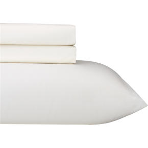 Sateen Ivory Twin Extra Long Sheet Set