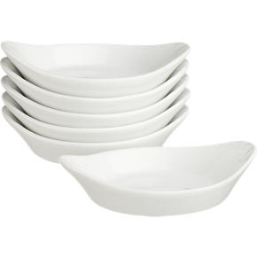 Set of 6 Sauce Dishes with Handles