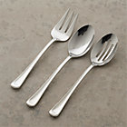 Scoop 3-Piece Serving Set: serving fork, pierced serving spoon and serving spoon.