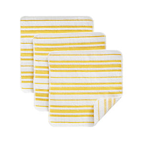 Set of 3 Scrubby Yellow Dishcloths