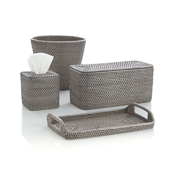Sedona Grey Bath Accessories Crate and Barrel
