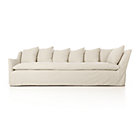 Serene Slipcovered 112" Left Arm Corner Sofa