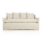 Serene Slipcovered Apartment Sofa