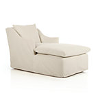 Serene Slipcovered Chaise