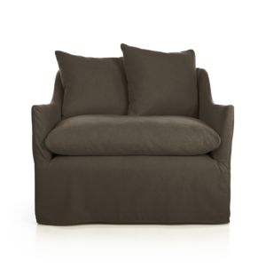 Slipcover Only For Ellyson Chair Optic White Crate And