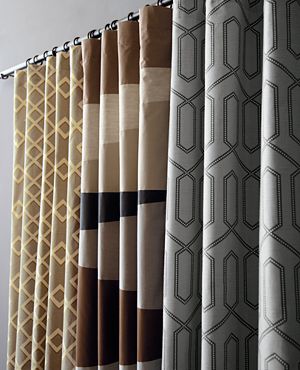 Shadow Trellis Citrine Curtain Panels