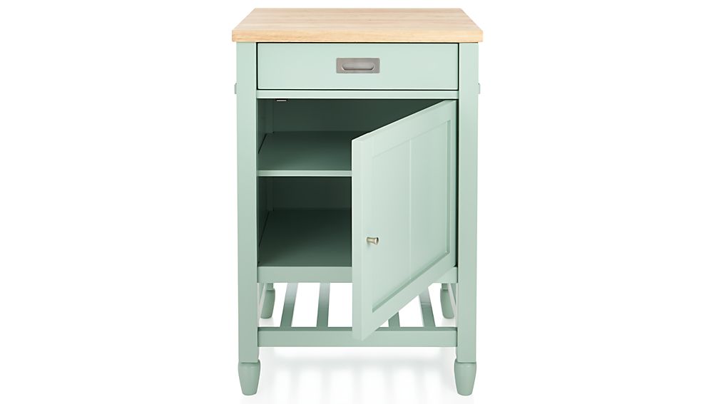 Sheridan Mint Kitchen Cart in Kitchen Islands & Carts Crate and Barrel