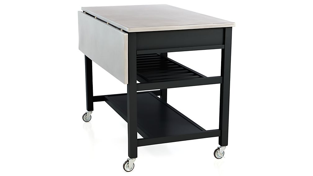 Sheridan Black Kitchen Island in Kitchen Islands & Carts Crate and Barrel