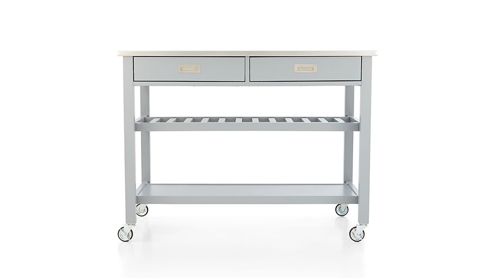 Sheridan Grey Kitchen Island in Kitchen Islands & Carts Crate and Barrel
