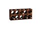 Set of 2 Shesham Wall Mount-Stacking Wine Racks