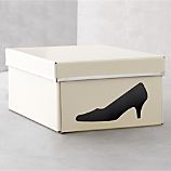 Bigso® Ivory Shoe Box with Icon