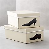Bigso® Ivory Shoe Box with Icon