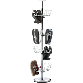 4-Tier Chrome Shoe Rack