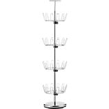 4-Tier Chrome Shoe Rack