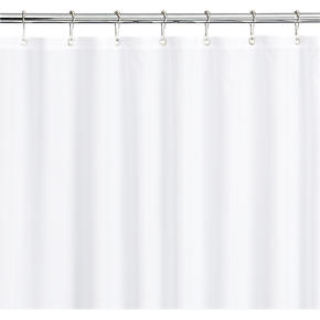 White Shower Curtain-Liner