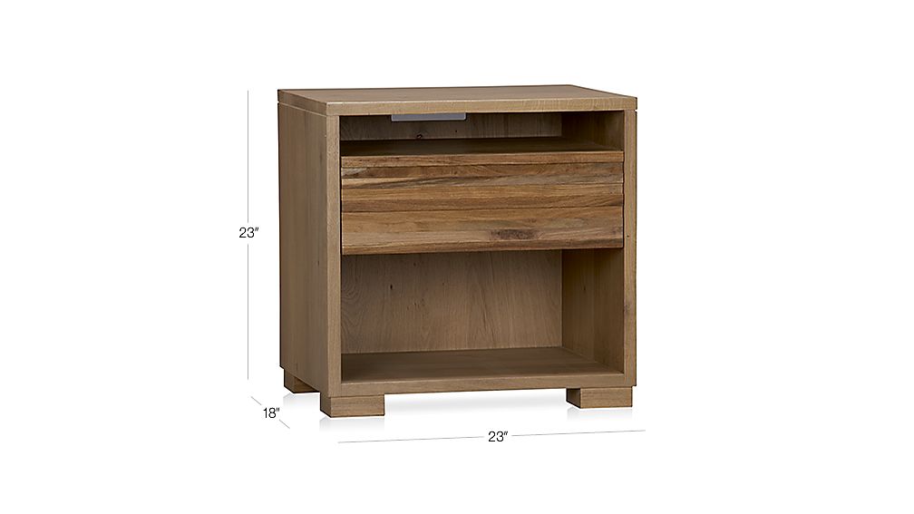 Sierra Nightstand in Sierra Beds Crate and Barrel