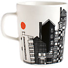 Black and White Mug. 8 oz.; 3"dia.x3.5"H