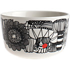 Black and White Bowl. 8 oz; 3.75"dia.x2.25"H