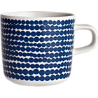 Blue and White Cup. 7 oz.; 3"dia.x3"H