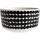 Black and White Bowl. 17 oz.; 5"dia.x2.7"H