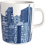 Marimekko Siirtolapuutarha Blue and White Mug