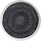 Black and White Plate. 8 "dia.