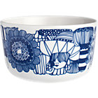 Blue and White Bowl. 8 oz; 3.75"dia.x2.25"H