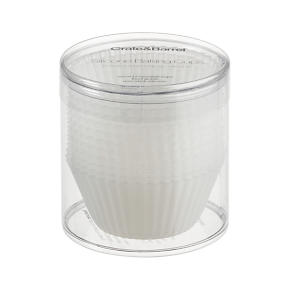 Set of 12 Clear Silicone Baking Cups
