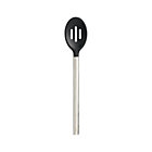 Black Silicone Slotted Spoon.