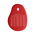 Silicone Scraper with Measurements.
