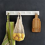6-Peg White Rack