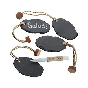 Slate Bottle Tags Set of Four