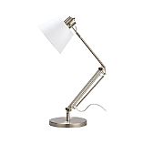 Slim Desk Lamp with White Shade
