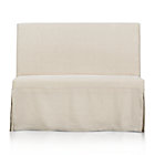 Slip Bench with Linen Slipcover