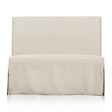 Slip Bench with Linen Slipcover