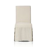 Slip Side Chair with Linen Slipcover