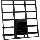 Sloane Grey Leaning Wine Bar with Two Bookcases.