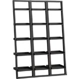 Sloane Grey 18" Leaning Bookcase Set of Three