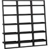Set of 3 Sloane Grey Leaning Bookcases