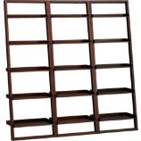 Sloane Java 25.5" Leaning Bookcase Set of Three