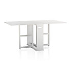 Span White Table. (9.5"W folded);