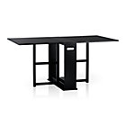 Span Black Gateleg Dining Table. (9.5"W folded);