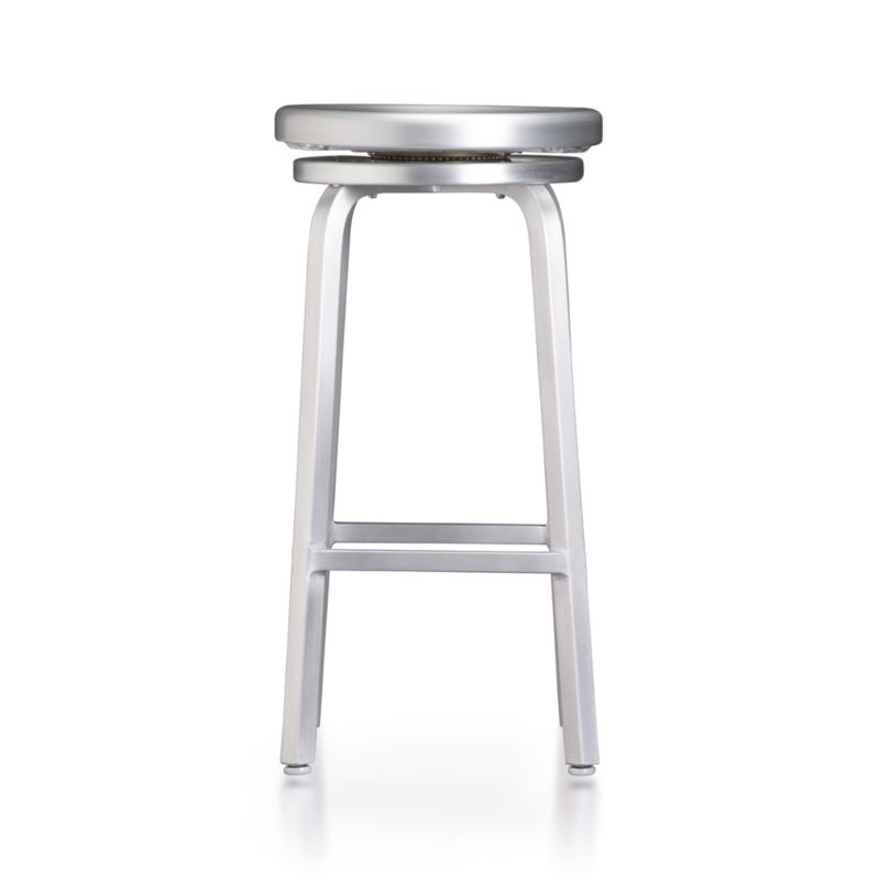 Spin Swivel Backless Bar Stool in Bar Stools Crate and Barrel