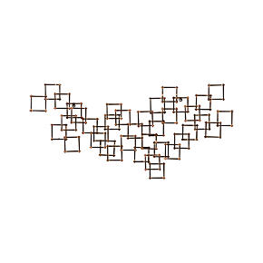 Squares Nail Wall Art